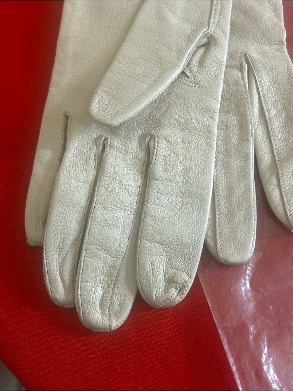 Vintage Cristian Dior Long Cream Evening Gloves for Women From 1950